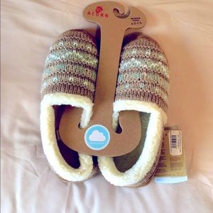 Acorn Nordic Moc Slipper Oatmeal Heather 6.5-7.5